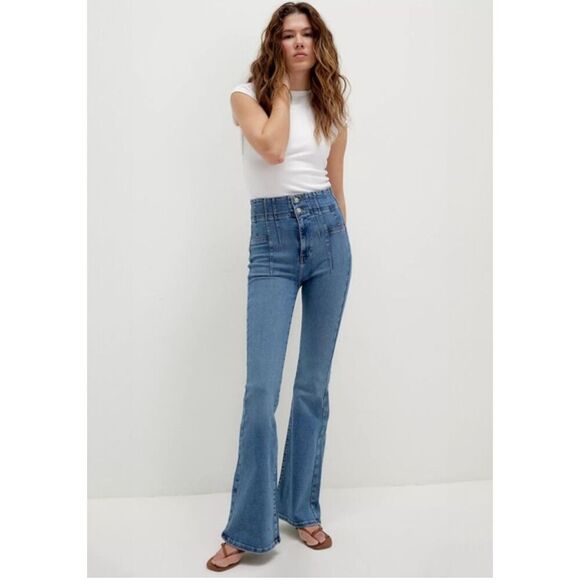 We The Free Jayde flare high rise jeans 24 - Picture 1 of 12